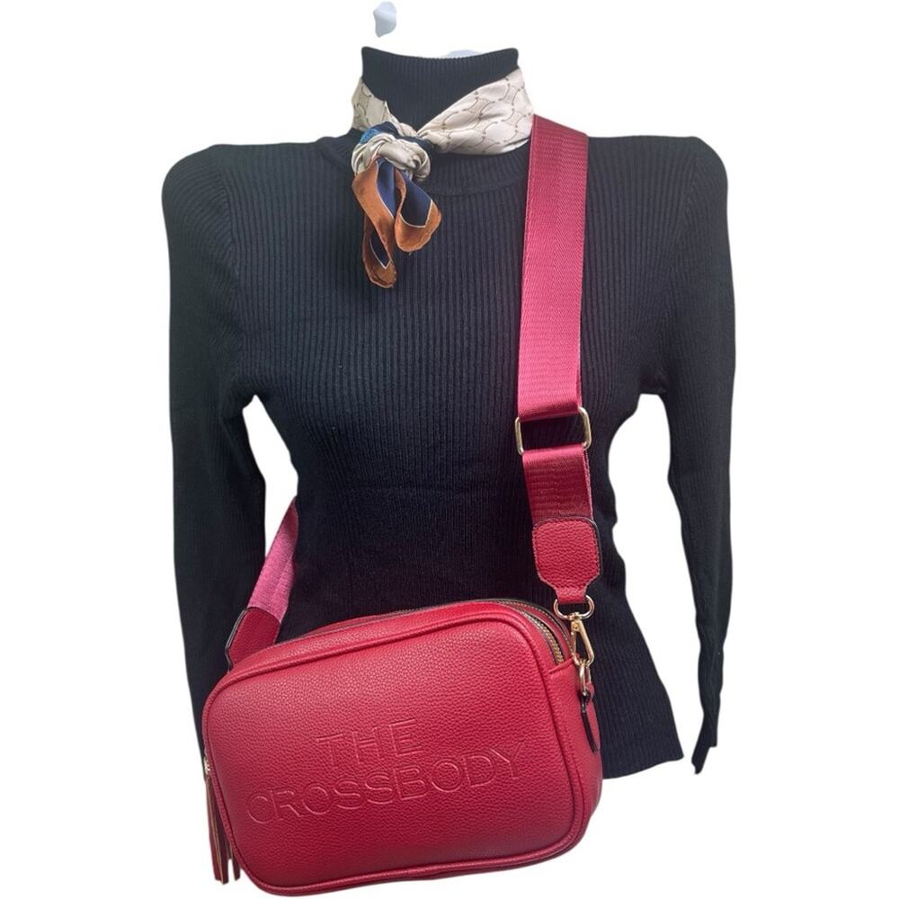 Red Camera Shoulder Crossbody Bag
